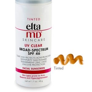 Lightweight oil free Tinted Facial Sunscreen